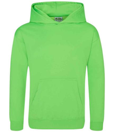 AWDis Kids Electric Hoodie - Electric Green - 12-13